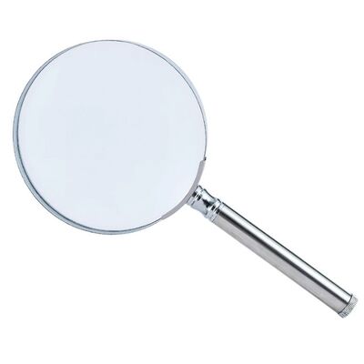 comprar Metal 75mm 3 veces Portátil de metal de mano de lectura anteojos de mano de la lupa Fabricación en línea