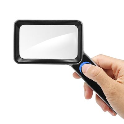 Buy Rechargeable Vision Aid with Light Low Vision Reader for the Elderly and Children Portable Handheld Magnifying Glass online manufacture