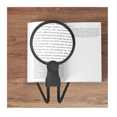 kopen 3-in-1 Neck Handheld Desktop Vergrootglas met oplaadbaar LED-licht en flexibele Ganshals online vervaardiging
