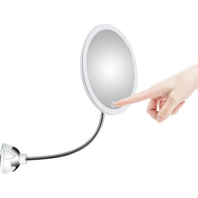 comprar Super Sucção 360 Graus Rotation LED Light Ring Long-lasting 1x-10x Magnificação Banheiro Espelho de Maquiagem Fabricação em linha