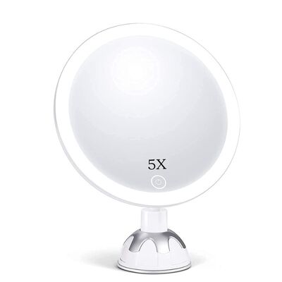 Buy Beauty Beautiful Bathroom Vanity Led Light Magnifying Makeup Mirror With Suction Cup online manufacture