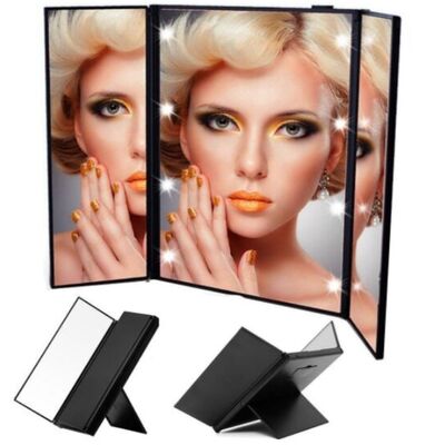 Beli Best Lighted Makeup Mirror Pocket Light Small Makeup Mirror Square Large Pink Vintage Makeup Hand Mirror dengan Led pembuatan online