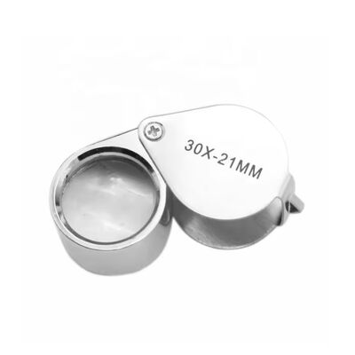 Beli Portable Gold Eye Loupe 30X 20X 10X Power Jewelers Kaca pembesar untuk toko perhiasan pembuatan online