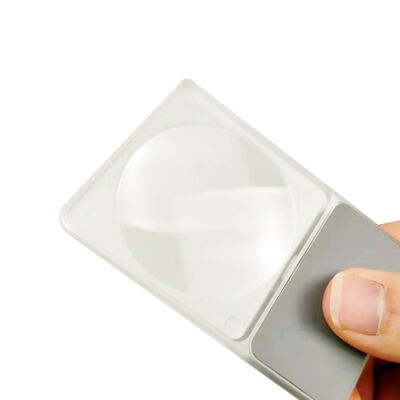 Buy Mini LED Handheld Pocket Magnifier White Light CR2016 48mm HD Clarity PMMA Lens ABS Frame online manufacture