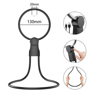 comprar Design magnético 3 em 1 Collar de mesa portátil Usar LED digital iluminado 130mm Lúpulo de tela de pescoço de galinha Fabricação em linha