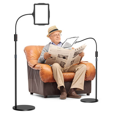 comprare Lampada di ingrandimento a LED con supporto a pavimento con regolazione infinita della luminosità della luce rotazione a 360 gradi e lente HD grande fabbricazione online
